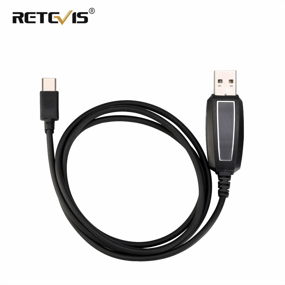 Original USB Programming Cable for Retevis RT20 RT65 RT665 RB19 RB619 Walkie Talkies