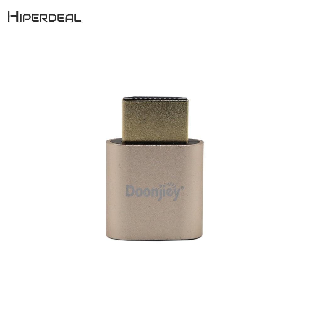 HIPERDEAL VGA Virtual Display Adapter HDMI 1.4 DDC EDID Dummy Plug Display Emulator 1920*1080 Resolution QIY10 D05