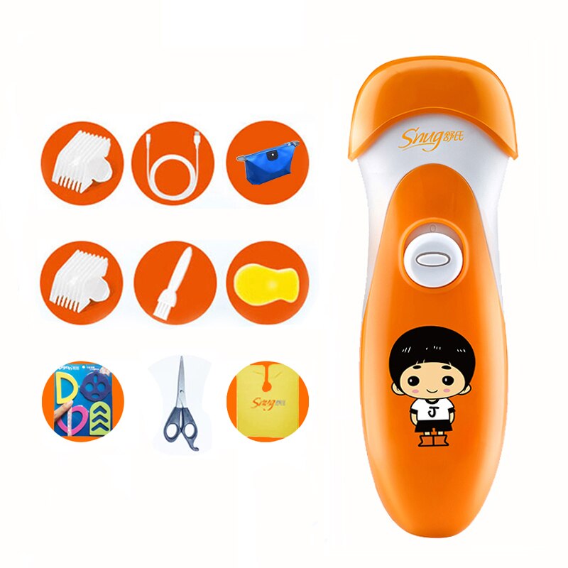 Børns hårklipper genopladelig ultra-stille sikkerhedslås elektrisk trimmer til hårklipper til børn: Default Title