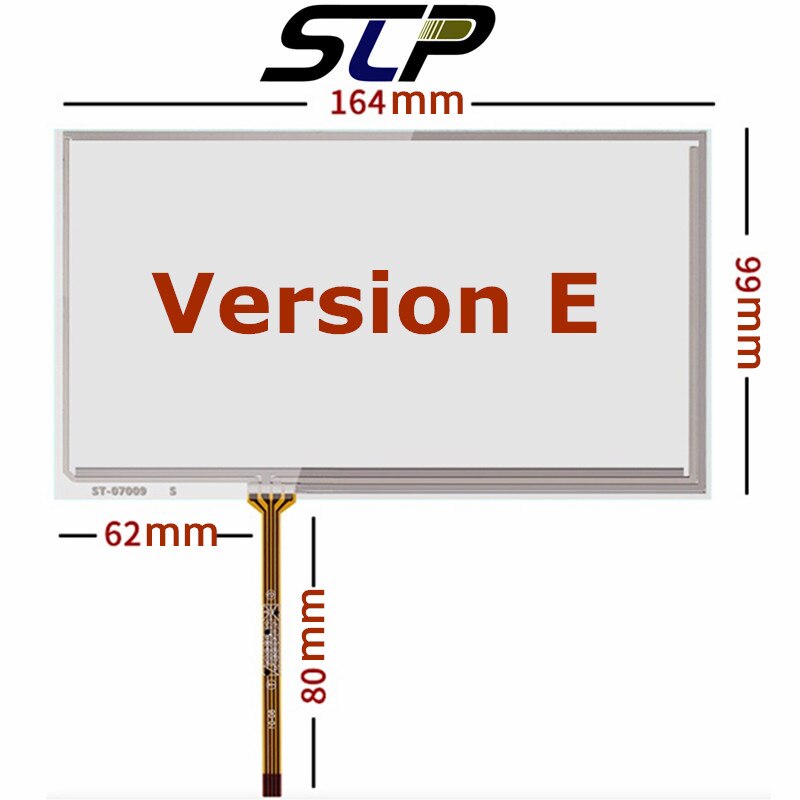 10 Stuks 7 "Inch Touchscreen Voor HSD070IDW1-D00 A20 A21 Industriële Weerstand Handgeschreven Touch Panel Glas Digitizer 164Mm * 99Mm: 10 Pcs Version E