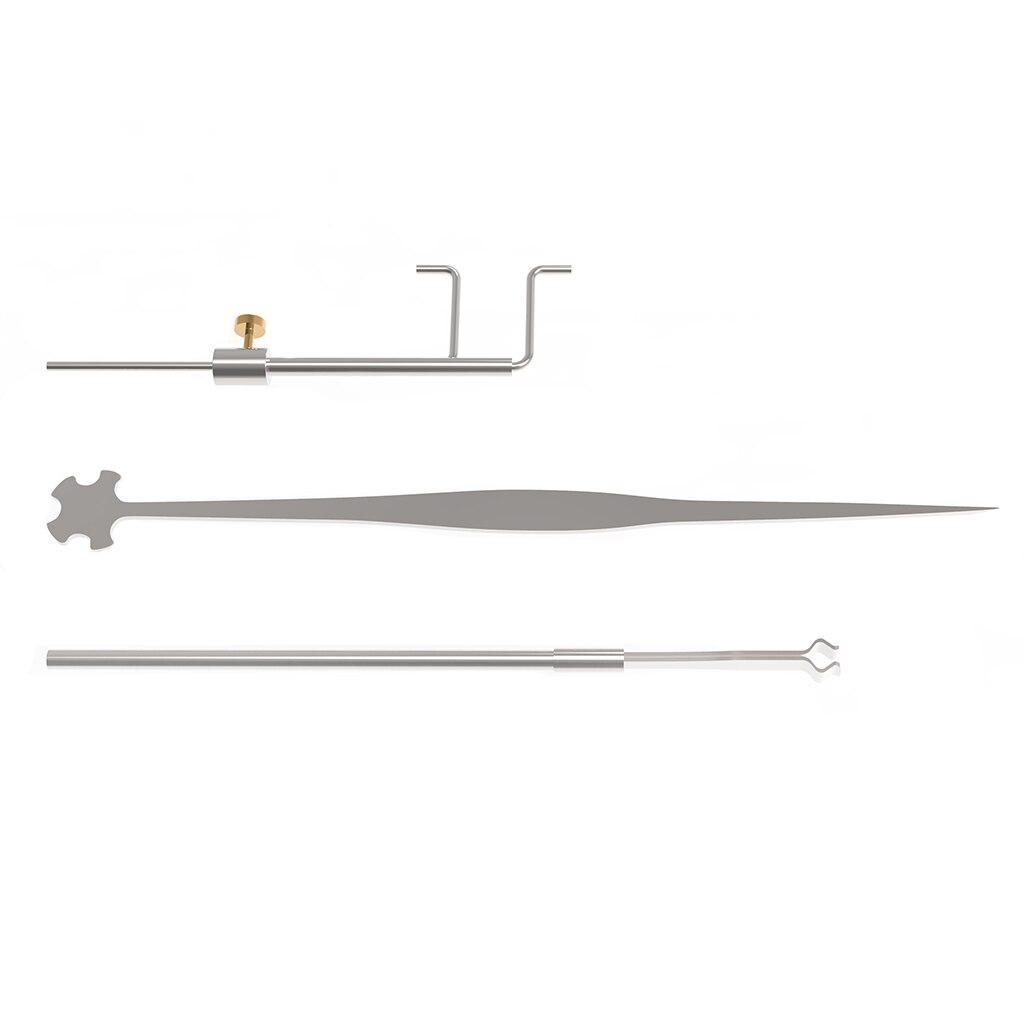 LOMMI – Kit d&#39;outils de Luthier pour violon, outil de mesure du son, Clip de récupération et réglage, Kit de réparation de fabrication de violon en métal argenté