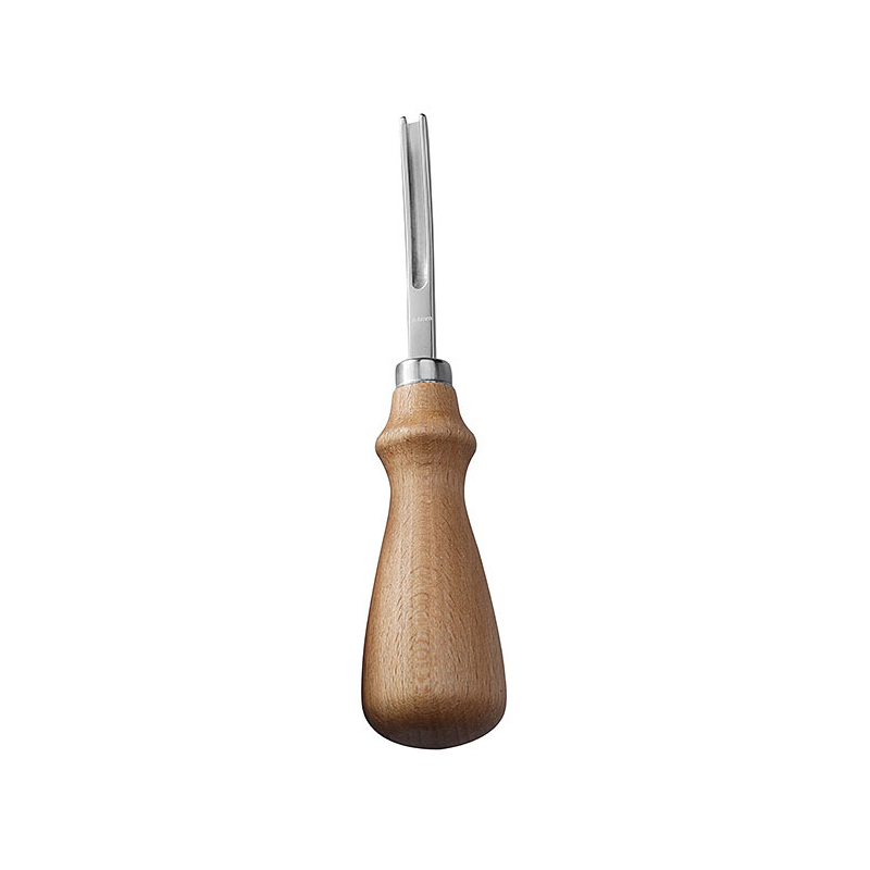 Cuchillo biselador para tallado de cuero, herramienta de corte Manual para cortar bordes, mango de madera, 3 tamaños: 1