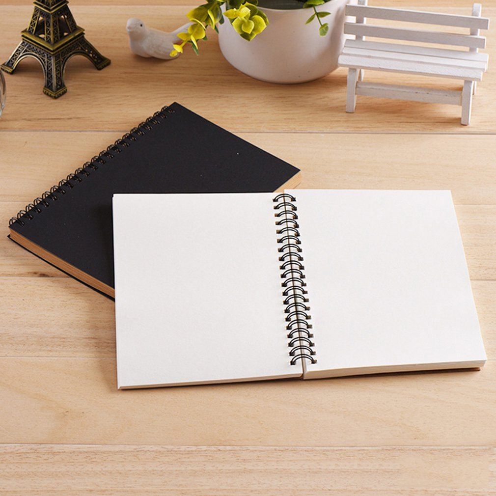 Papel Kraft clásico cuaderno de bocetos garabatos cuaderno en blanco bobina cuaderno dibujo cuaderno para pintar