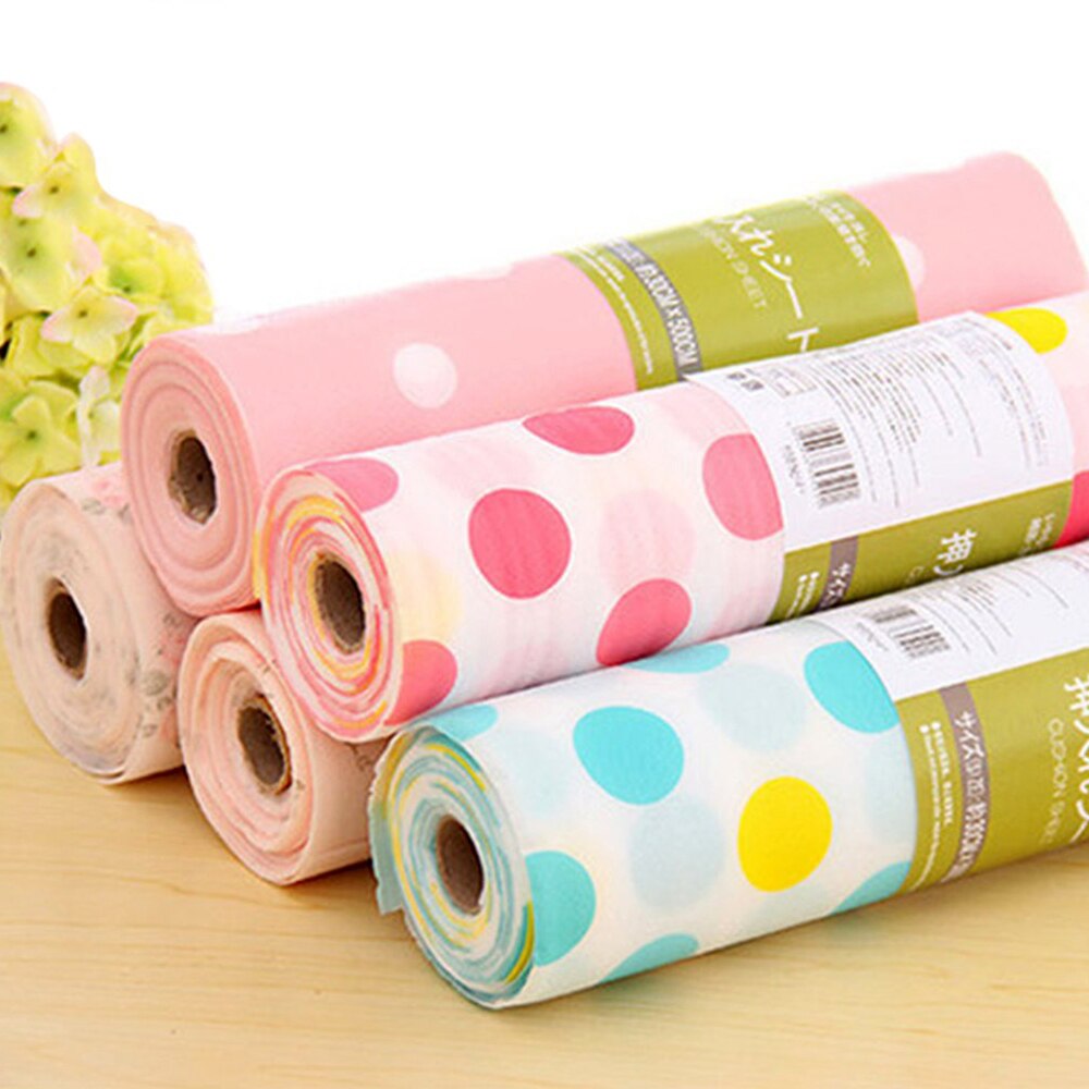 5 Rolls/Set Niet-Zelfklevend Papier Mooie Dot Patroon Lade Opslag Liner voor Lade Tafel Keuken Kasten Pantry