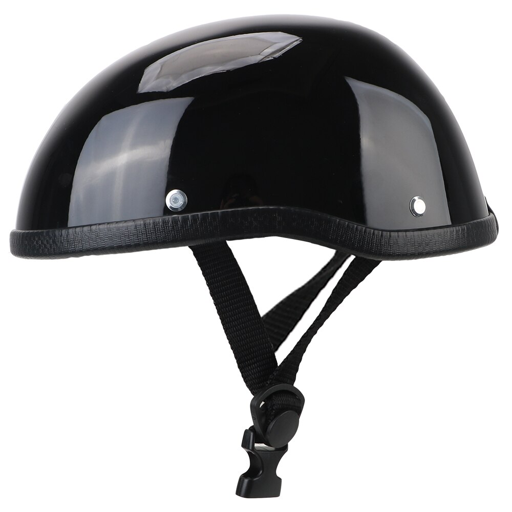 Motorcykelhjelm cykelhjelm retro vintage unisex halv ansigtshjelm mtb cykelhjelm ultralet: Lys sort