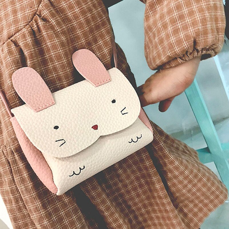 Mooie Leuke Meisjes Pu Portemonnee Tas Portemonnee Kids Konijn Een Schoudertas Kleine Portemonnee Verandering Portemonnee Kid bag