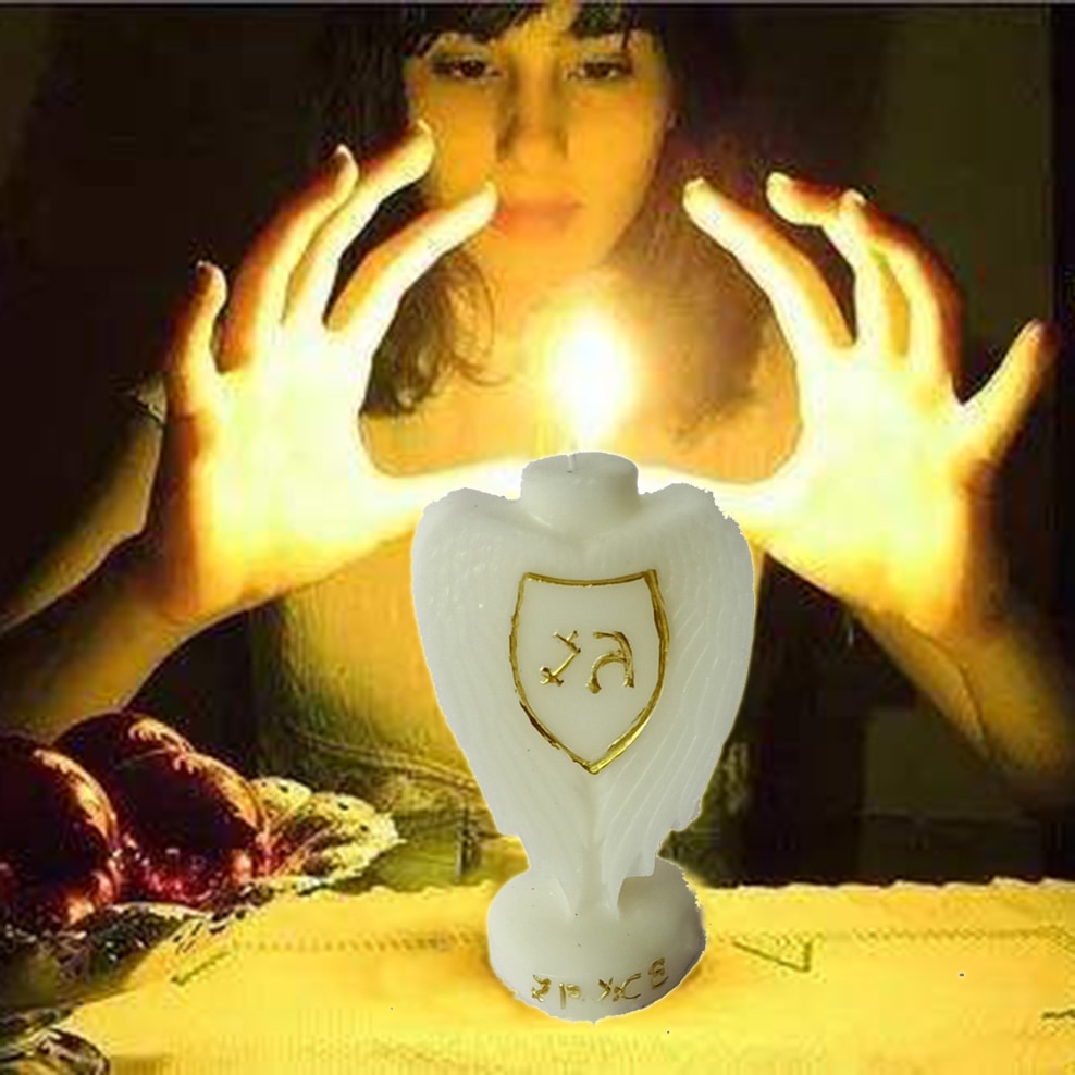 Archangel Magic Candle Love Wealth Transformation Luck Prayer Wishing Candle Astrology Votive Western Witch Magic Ritual Candle