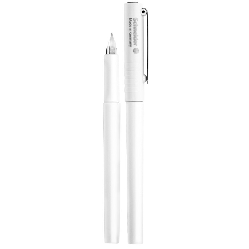 Schneider BK406 Fountain Pen 0.35mm Extra Fine Tip Iridium Nib Made in Germany: White
