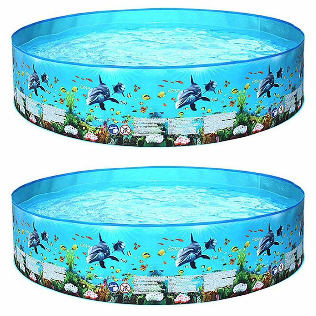122/152/183/244CM Swimming Pools Above Ground Folding Round Bathing Summer Adults Kids Family Outdoor Inflatable Swimming Pools