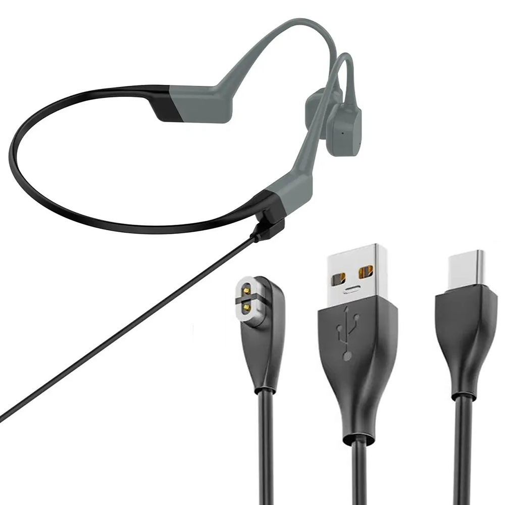 1 m langes USB-Ladekabel, kompatibel mit Aftershokz Aeropex wie800 Shokz OpenRun OpenRun Mini/Profi OpenComm Knochenleitungskopfhörern