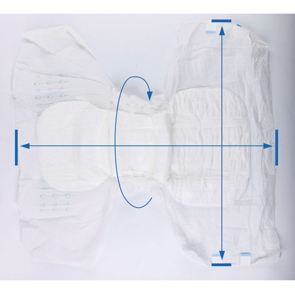 10 Stuks Volwassen Luier Patiënt Speciale Luier Eenvoudige Water-Absorberende Beschermende Volwassen Luier (Maat L, 1 Pack Heeft 10 Stuks)