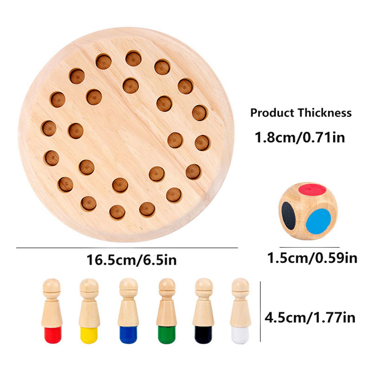 Kids Wooden Memory Chess Board Game Color Match Stick Puzzles Cognitive Learning Educational Toys for Children