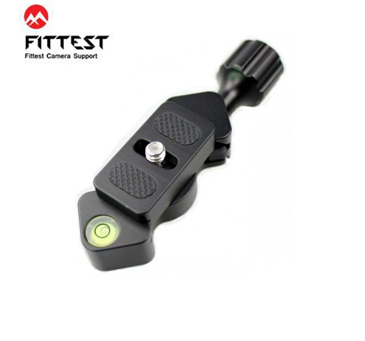 Fittest 25mm mini quick release klemme fiskeben form  w 20mm plade stativ monopod kuglehoved mount arca swiss kompatibel adapter