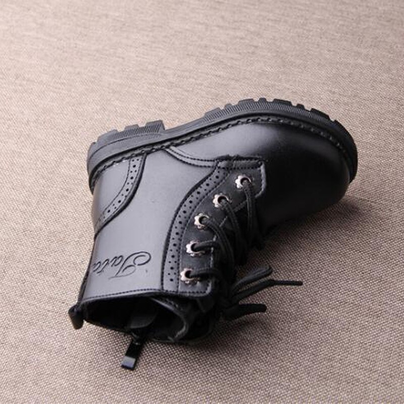 children boots waterproof autumn winter kids boots zipper closure boys girls boots shoes pure color for kids shoes