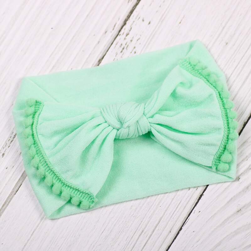 Focusnorm baby peuter schattige meisjes strik haarband elastische tulband knoop konijn hoofdband hoofddeksel haarspeld strik voor meisjes hoofdbanden: J