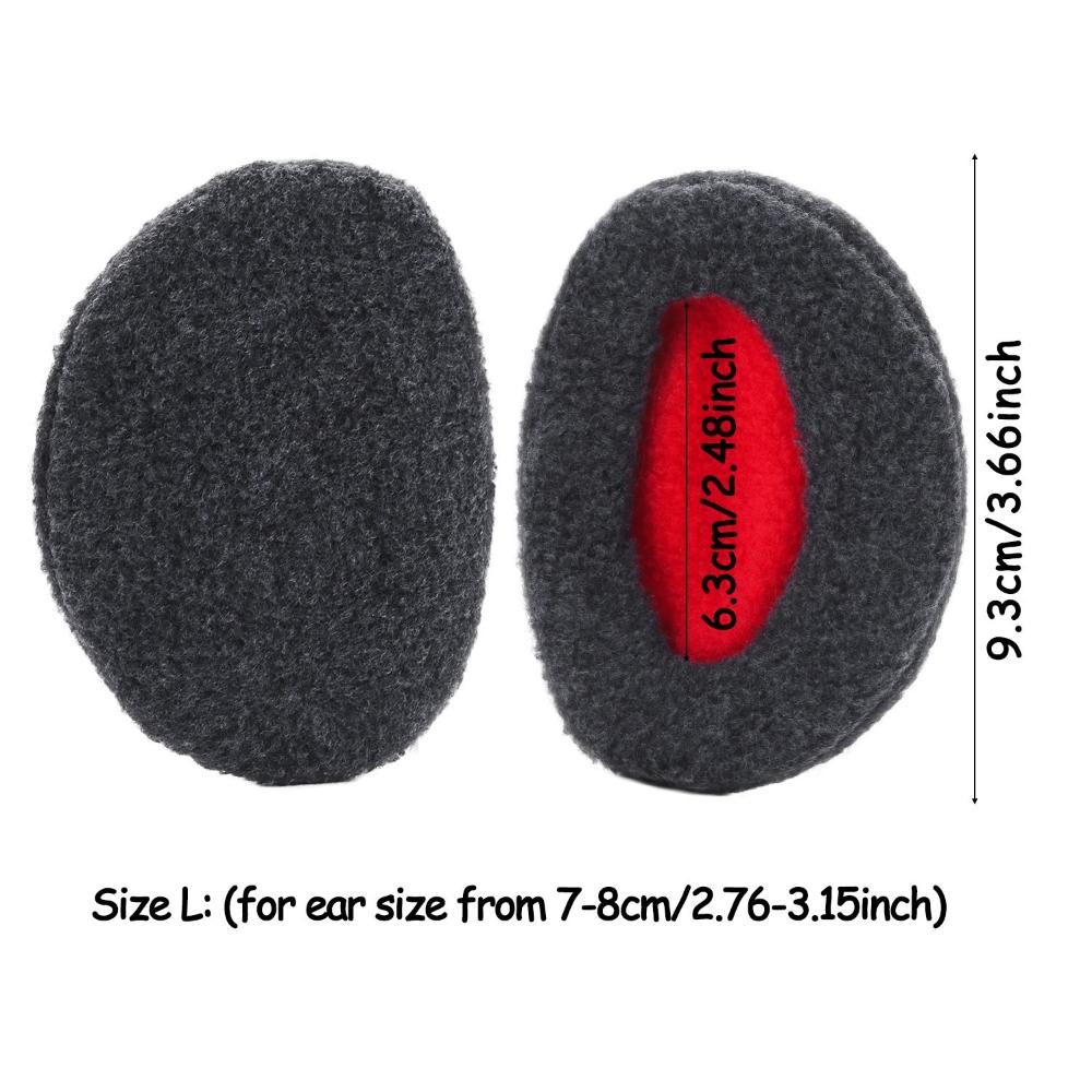 Bandless Ear Muffs Fleece Ear Muffs Thick Winter Warm Ear Covers Cold Weather Ear Warmer for Men Women