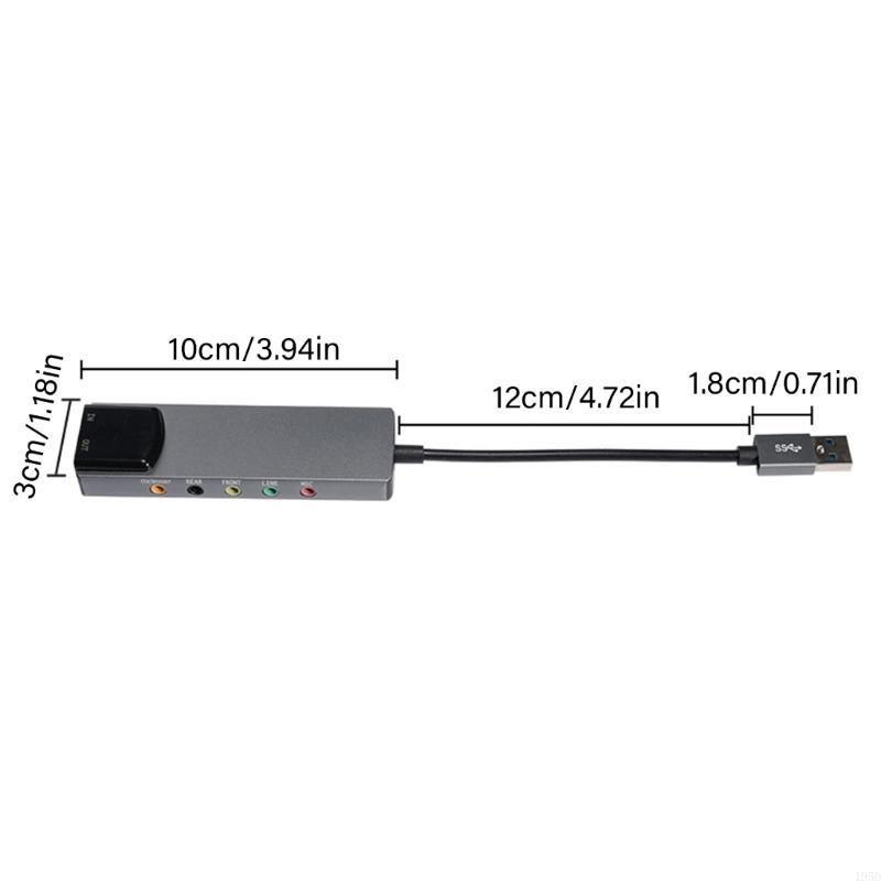 Interface de áudio usb, placa de som externa com entradas para microfone, entrada de linha e saída óptica spdif para edição de áudio.