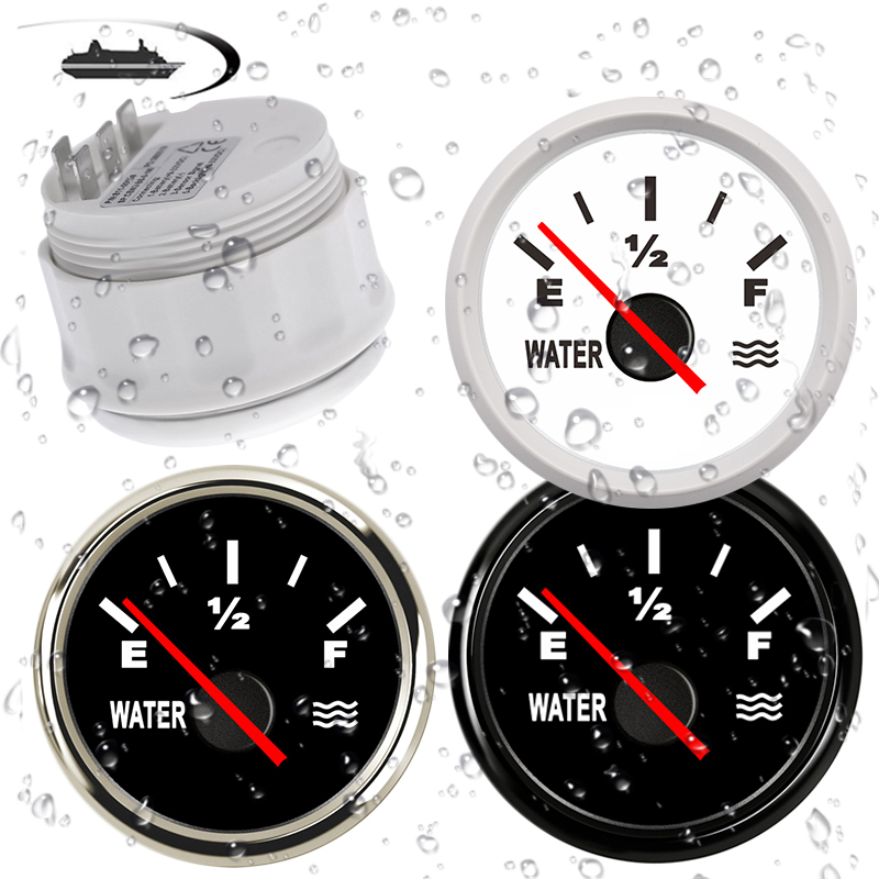 52mm Digitale Stiefel Auto Wasser eben Messgerät Wasser Panzer Füllstandsanzeige Anzeige 0-190Ohm für Marine Auto Meter Mit verrotten hintergrundbeleuchtung