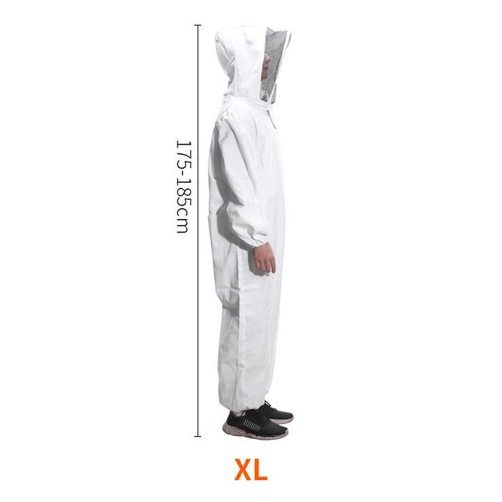 Traje de apicultura de cuerpo completo, traje de seguridad antiabejas, capa de protección para abejas, herramienta de protección para apicultura, traje de protección: XL