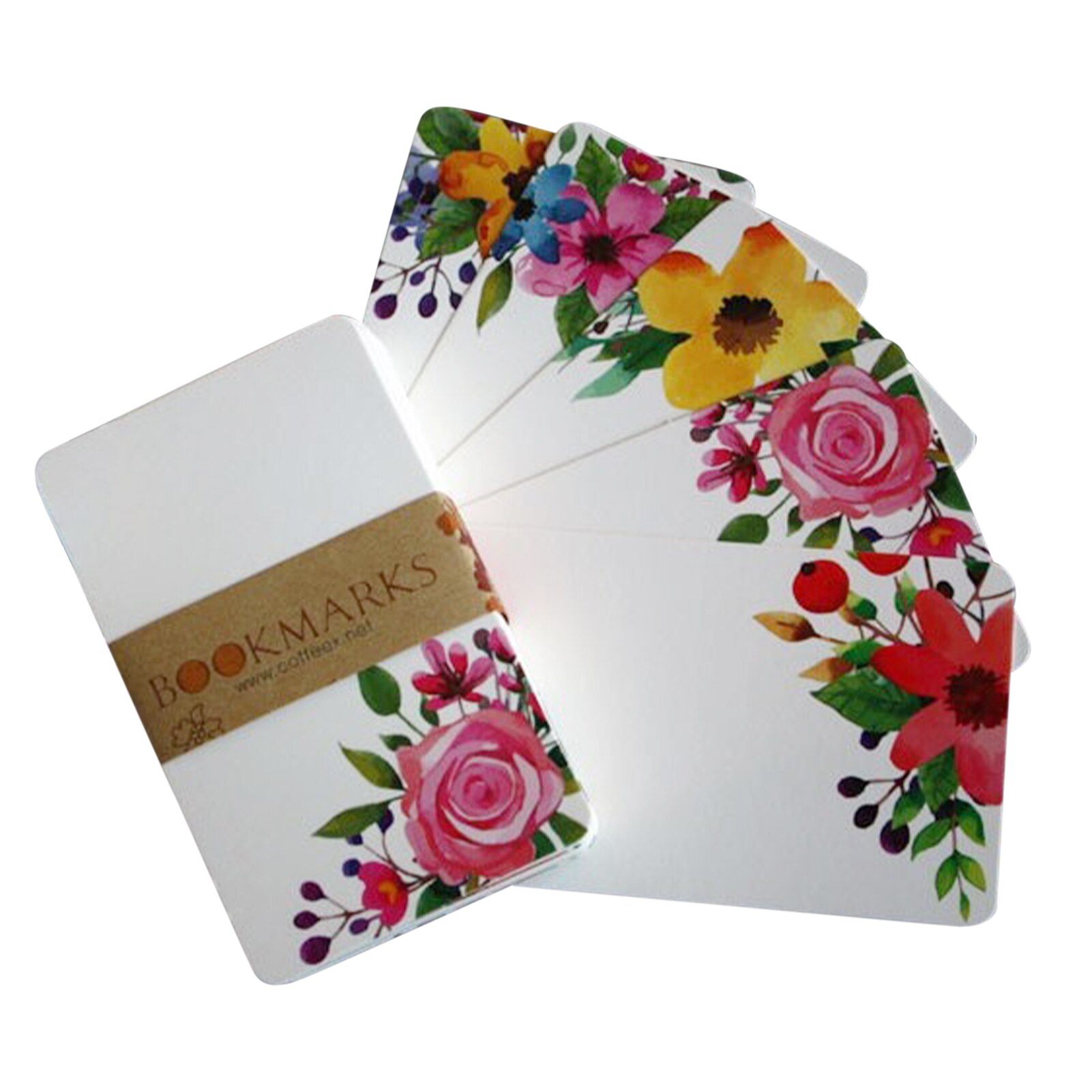 50Pcs/Pack Paper Card Scrapbook Writing Message Square Blank DIY Greeting Wedding Bouquet Flower Printed Invitation Anniversary