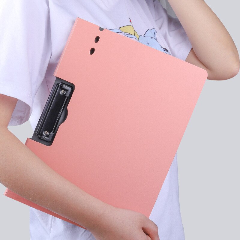 A4 Klembord Met Haak Plastic Clip Board Bestand Mappen Document Houders Tekening Schrijven Pad Kantoorbenodigdheden Student Briefpapier