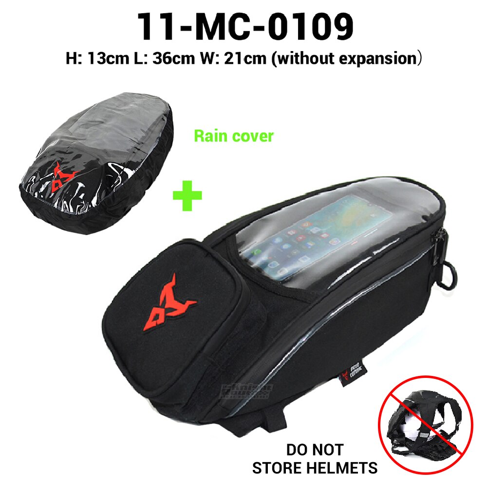 Oxford – sac de réservoir étanche pour Moto, sacoche de selle pour casque, sac d'huile et de carburant, magnétique, boîte aux lettres: 0109-L-RD-Raincover