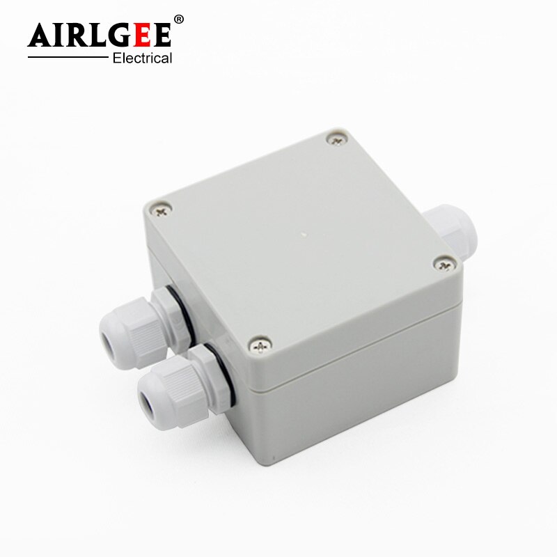 83*81*56mm 1 Inlet 2 Outlet 6P terminal junction box cable box ABS power control box sealed box nylon connector