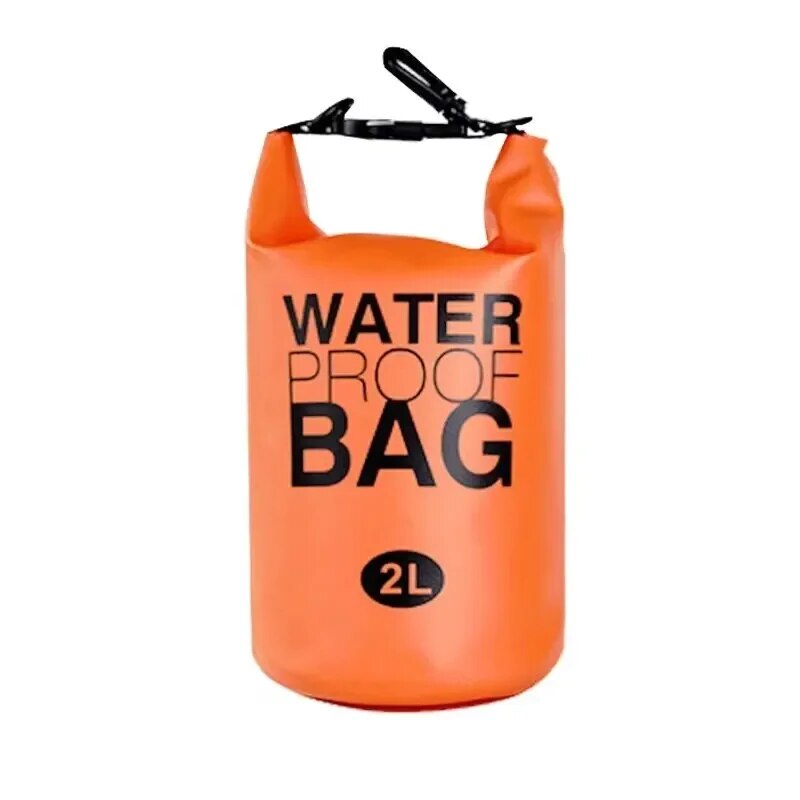 2 Liter Waterproof Dry Bag Storage Swimming Kayak River Hiking Float Sailing Canoe Diving Compression Backpack: black