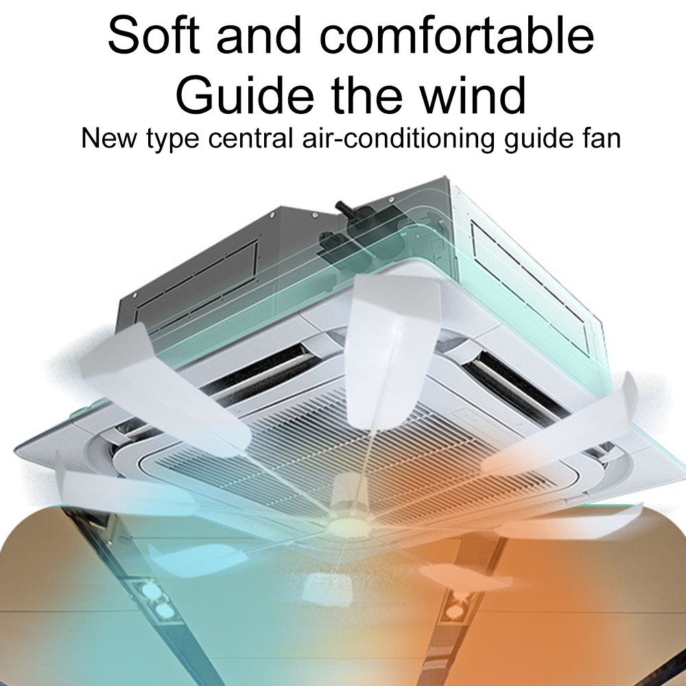 Windshield of Central Air Conditioning Deflector Prevent Blow Baffle Cover 360 Wind Direction Air Cooled Baffle for Home Office