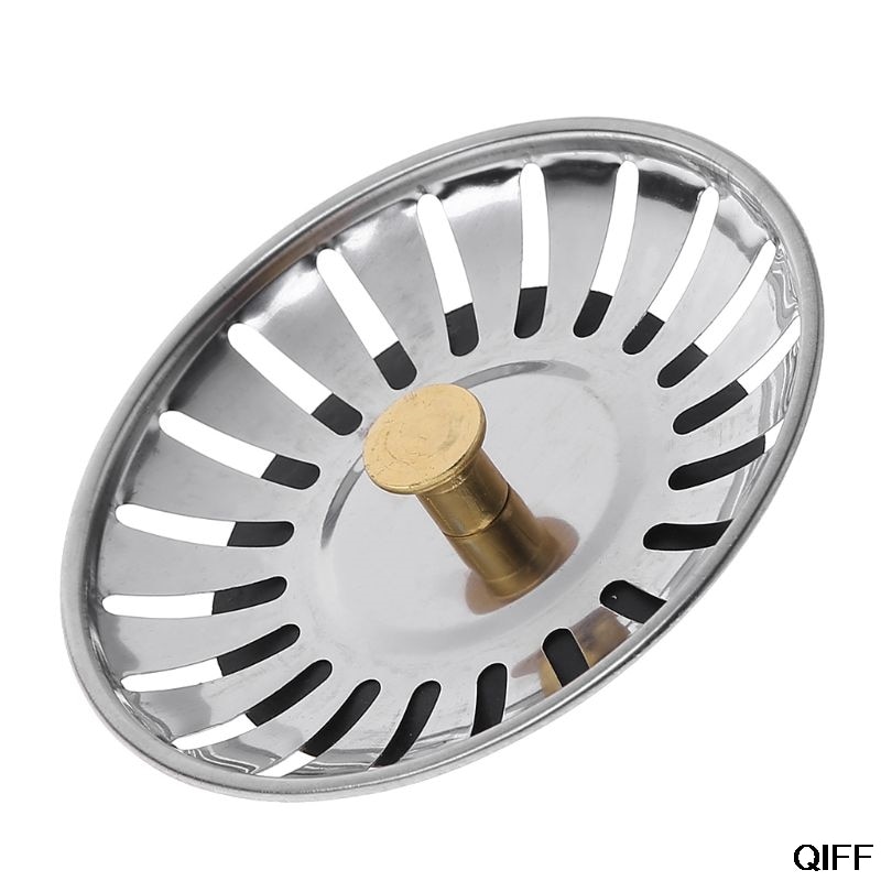 Kitchen Waste Stainless Steel Sink Strainer Plug Drain Filter Stopper Basket Drainer August 5
