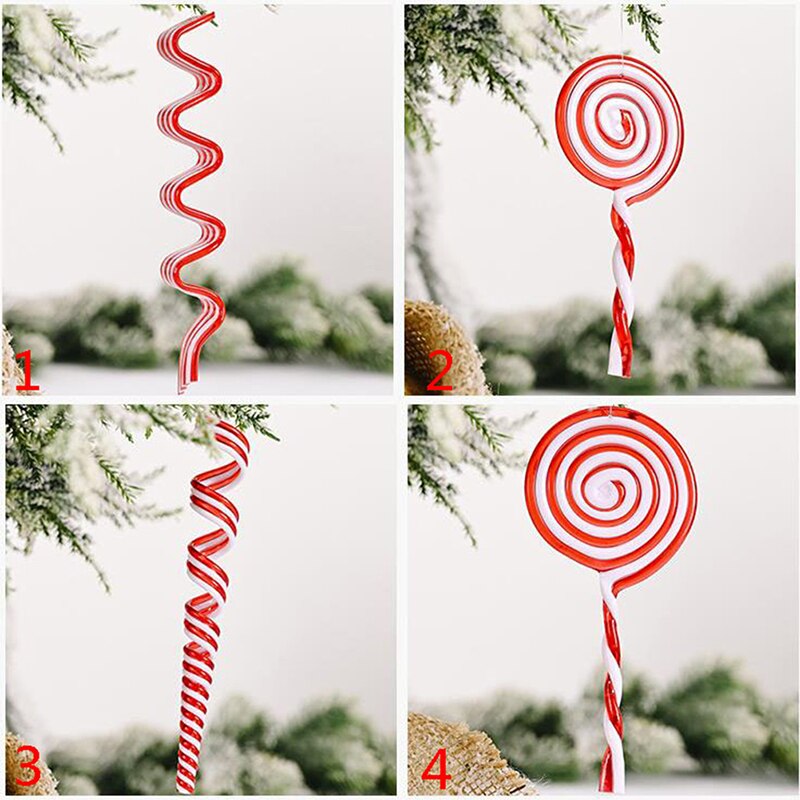 1 ST 3D Snoep Kerst Ornament Opknoping Hangers Kerstboomversiering Voor Home Party Nieuwjaar