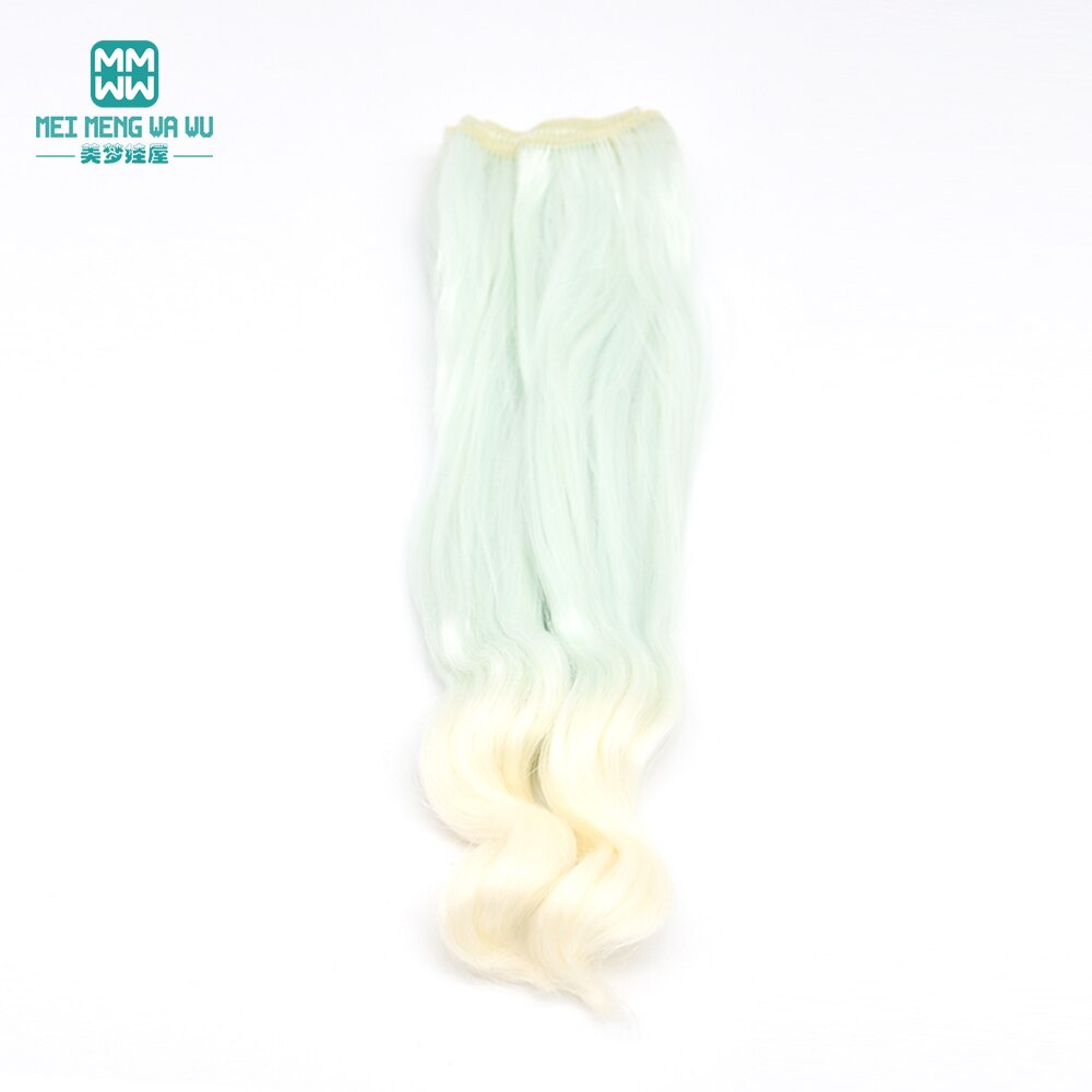 1 Stück 20 cm * 100 cm natürliche schwere Locken Perücken/Haar für 1/3 1/4 1/6 BJD/SD Puppenzubehör: Freier Raum