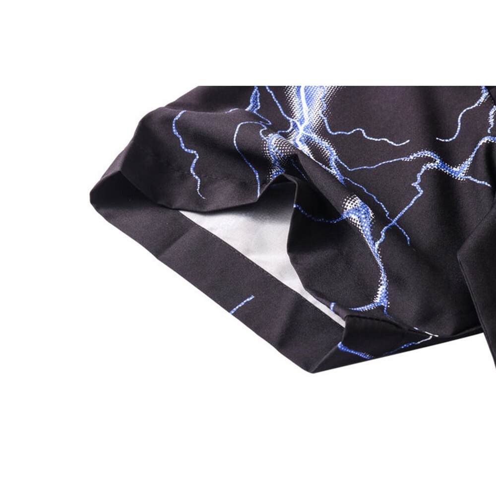 Dark Icon Polo azul Flash para hombre, camisas hawaianas ligeras de verano, camisa Vintage de calle