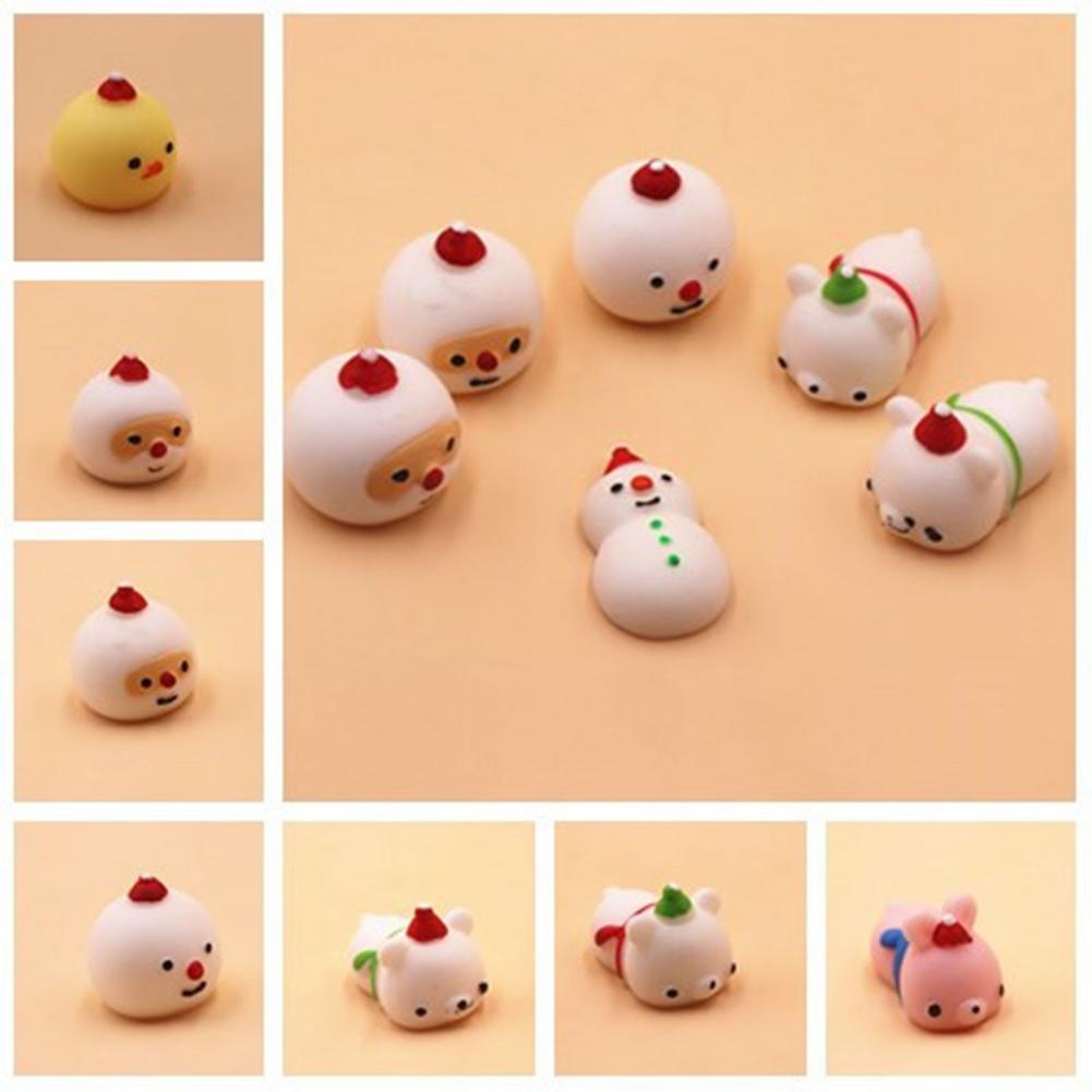 Kerst Advent Countdown Kalender Mochi Dieren Squishy Fidgets 24Pcs Anti-Stress Squeeze Speelgoed Kerstmis Nieuwjaar Decor Navidad