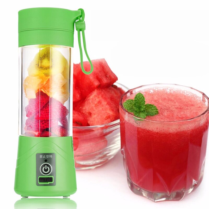 380ml USB Rechargeable Juicer Bottle Cup Juice Citrus Blender Lemon Vegetables Fruit Milkshake Smoothie Squeezers Reamers Bottle