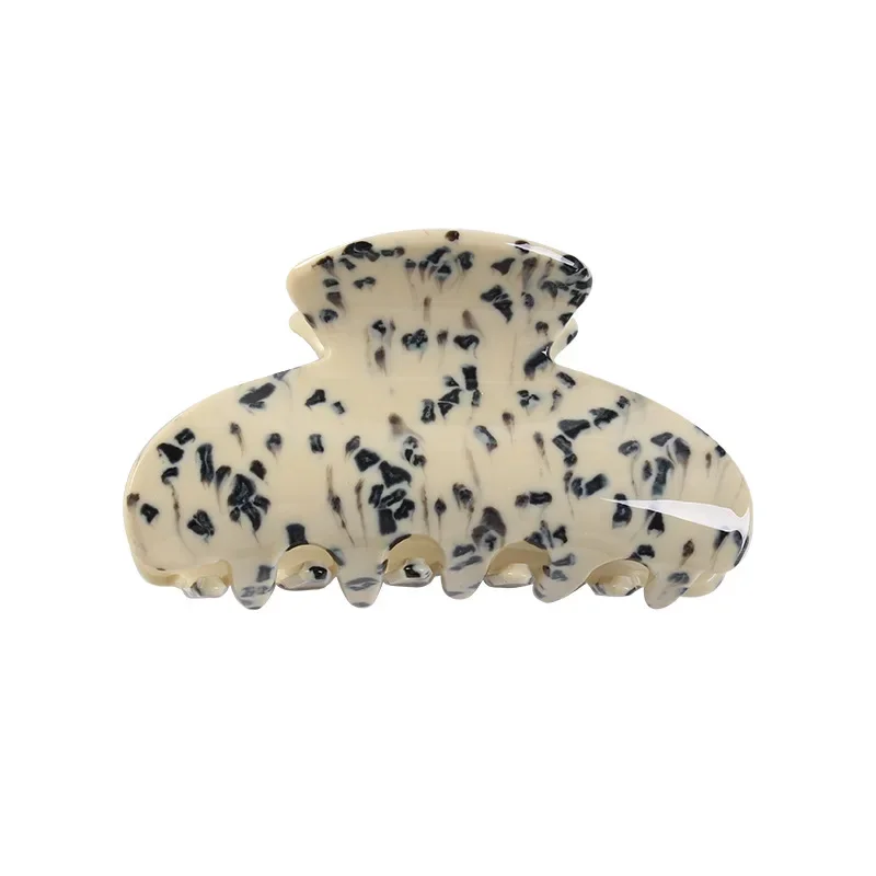 3.35 Inch Korean Style Acrylic Sheet Printing Hair Claw for Women ladies Crab Shaped Hair Clip Clamps Hair Jewelry