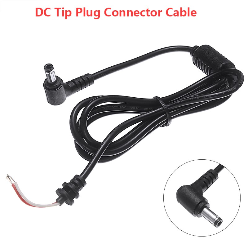1Pc 1.2M 90 Graden Haakse Dc Power Kabel 5.5X2.5Mm Dc Tip Plug Connector Kabel koord Voor Toshiba Asus Laptop Adapter