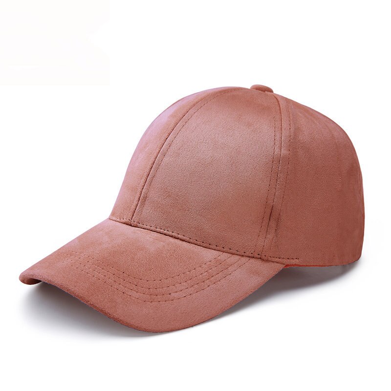 Suede Baseball Cap Mens Casquette Bone cap Snapback cap Hip Hop Flat Hat Women Gorras: Blush