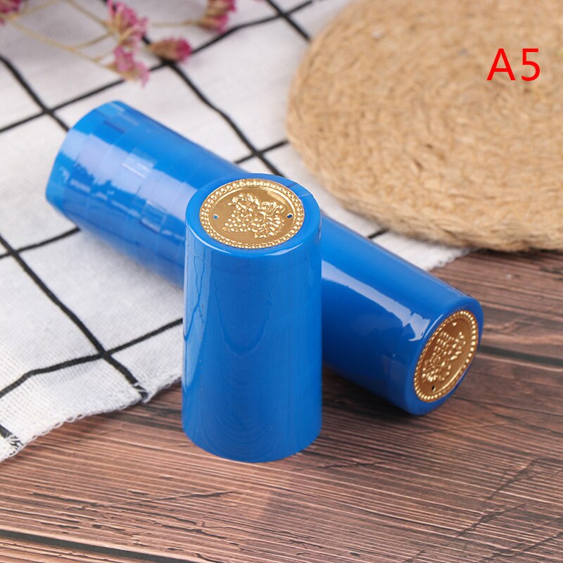Tapón termorretráctil de PVC, accesorios para Bar, suministros para , elaboración casera, tapa de sellado para botella de vino, 10 unids/lote