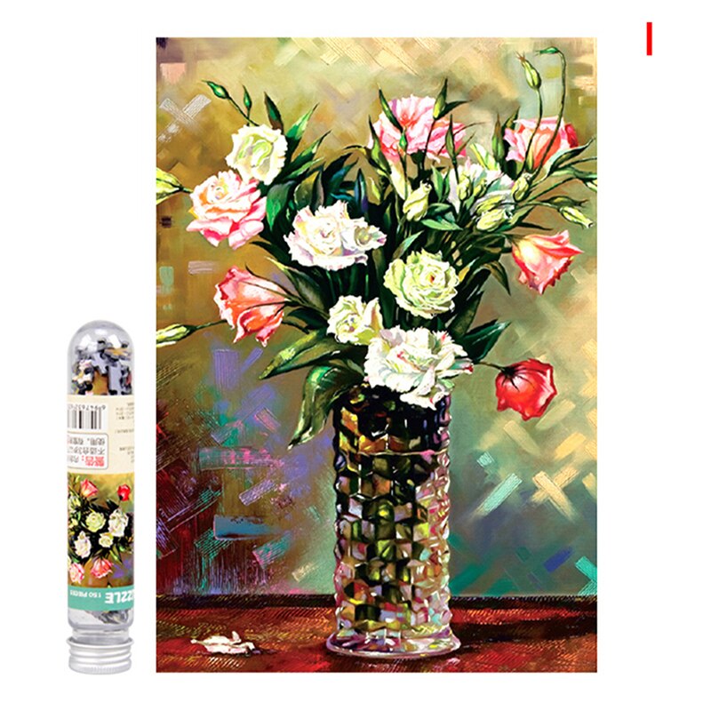 12 arten Puzzle Landschaft Öl Malerei Chinesische Malerei Jigsaw Mini Reagenzglas Paket Pädagogisches Spielzeug Für Erwachsene Und Kinder 150pcs: I