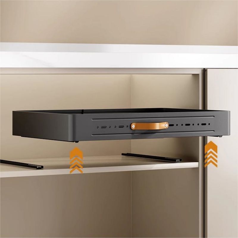 Retractable Storage Rack with Slide Rails Pull-out Kitchen Drawer Storage Rack Spice Box Storage Rack Cabinets Organizer