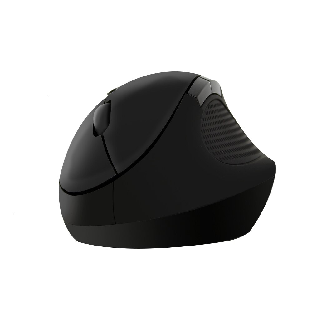 Mini mão pequena mause do computador 5d do usb de dpi com a almofada do rato 2.4g sem fio ergonômico rato vertical ótico dos ratos do jogo 800/1200/1600: Only Black Mouse