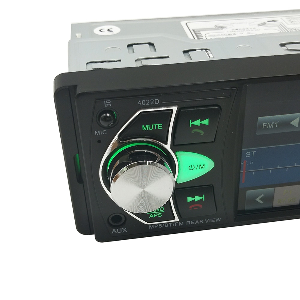 Hikity 4022D 4.1 inch 1 Din Car Radio Auto Audio Stereo autoradio Bluetooth Support Rear View Camera USB Steering Wheel Remote