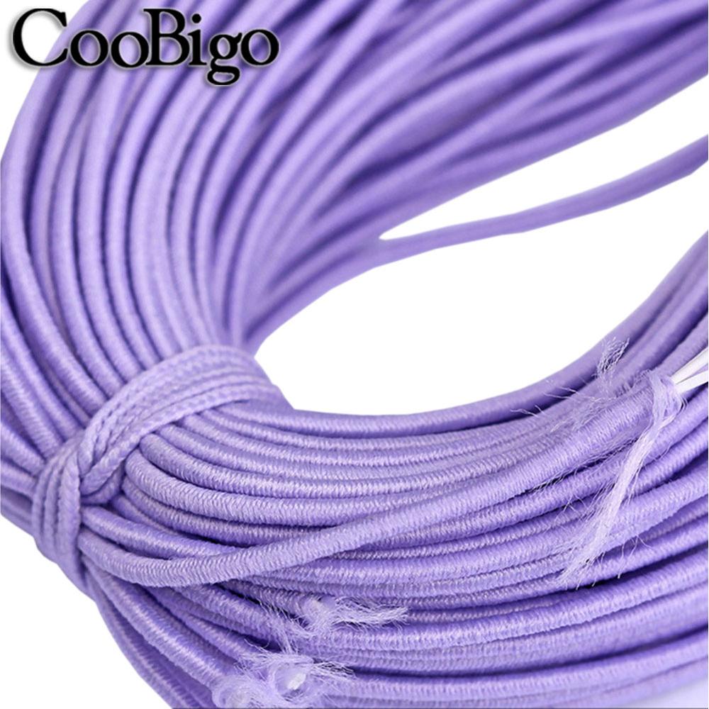 5 Meter 1 mm 2 mm 3 mm runde Gummibänder Bungee Schock Kabel elastisches Seil Gummiband Gurt Schnur Kordon Schnürsenkel Nähzubehör: Pistole Metall / 15mm