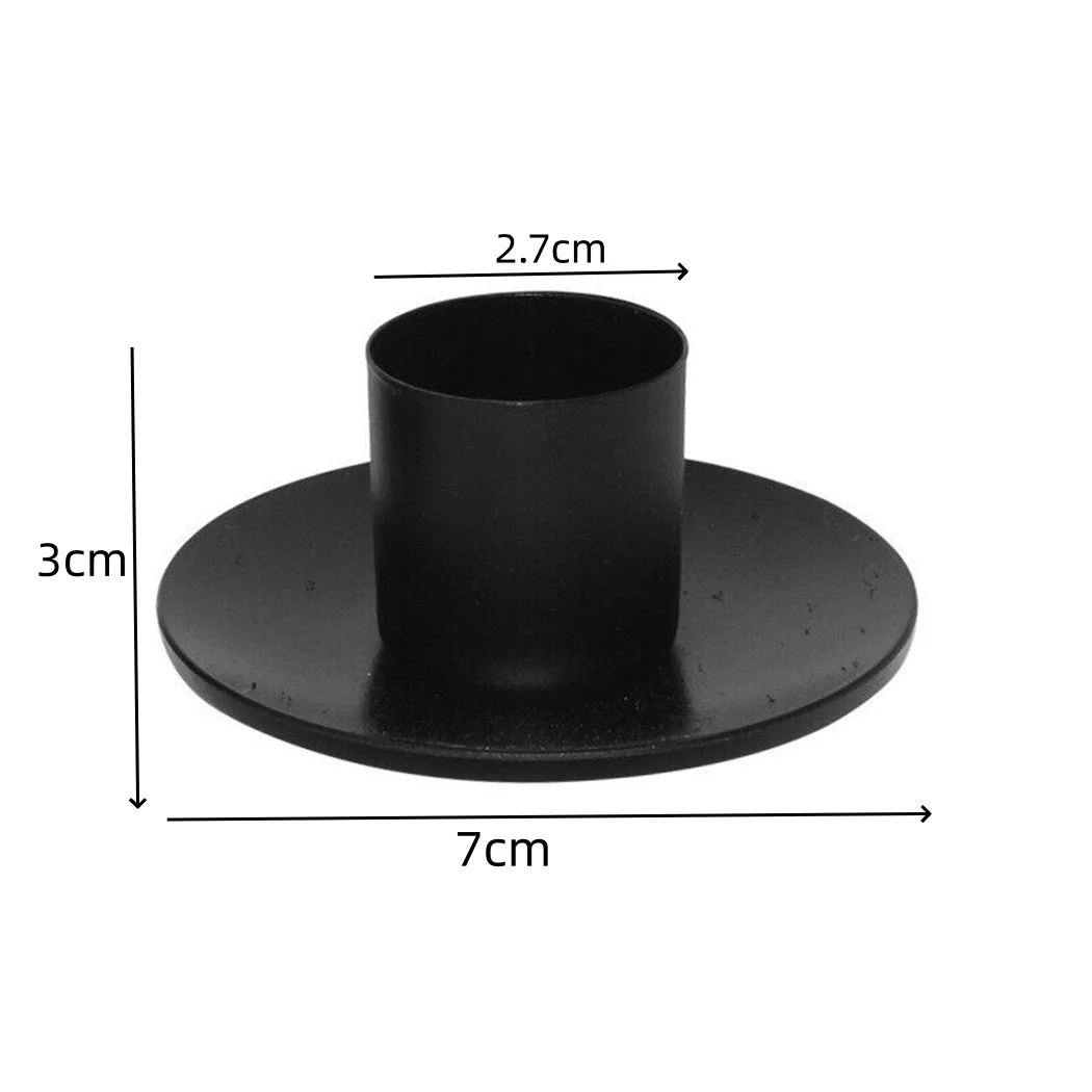 1pcs Candle Holder Desktop Candlestick Adornment Metal Candlestick Taper Candle Holder With Handle Home Wedding Decorations: green