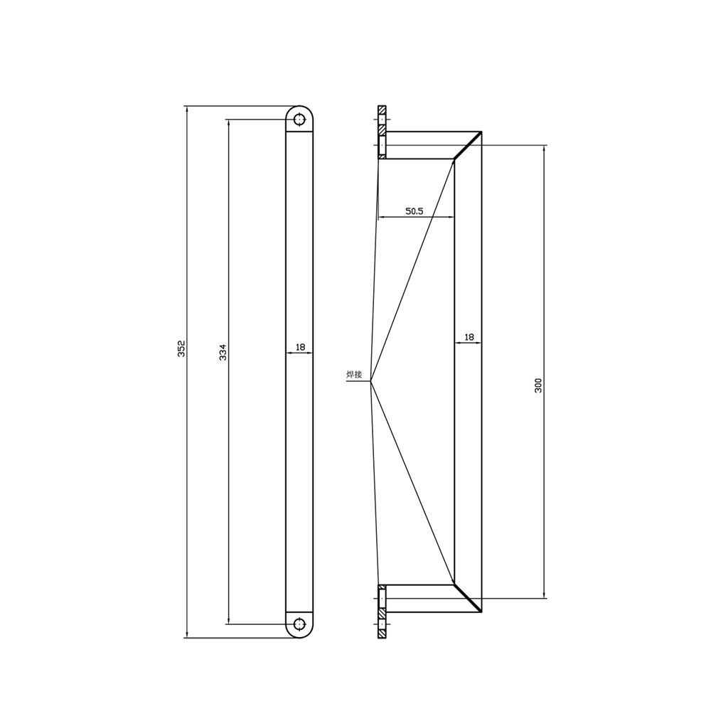 Rustic Sliding Barn Door Hardware Handle Pull Cast Iron Wood Door Handle