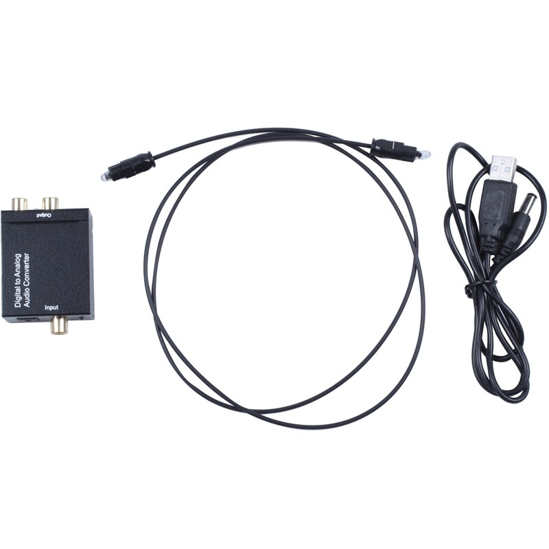 Digital To Analog o Converter Digital Optical Coaxial RCA Toslink Signal to Analog o Converter Home Theater For DVD TV