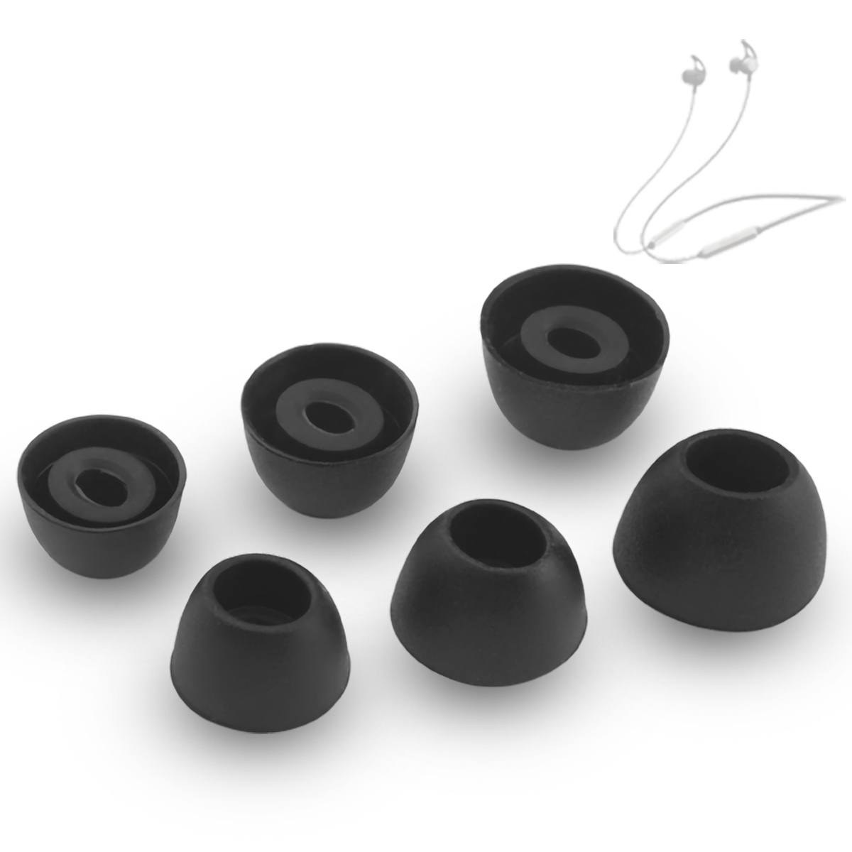 6 Stuks Siliconen Oordopjes Voor Edifier W300BT Plus Bluetooth Oordopjes Voor Edifier W300BT Hoofdtelefoon Tips Ovale Mond