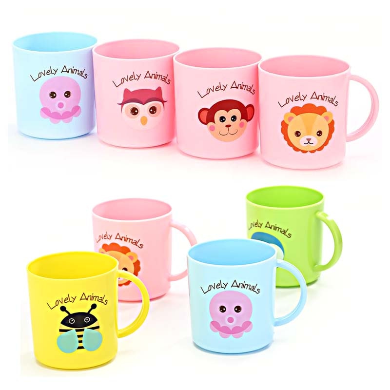 Taza de agua de 200ml para bebé, vaso de alimentación de bebé de Salud Ambiental, vaso de zumo de leche de dibujos animados para niños, 1 ud.