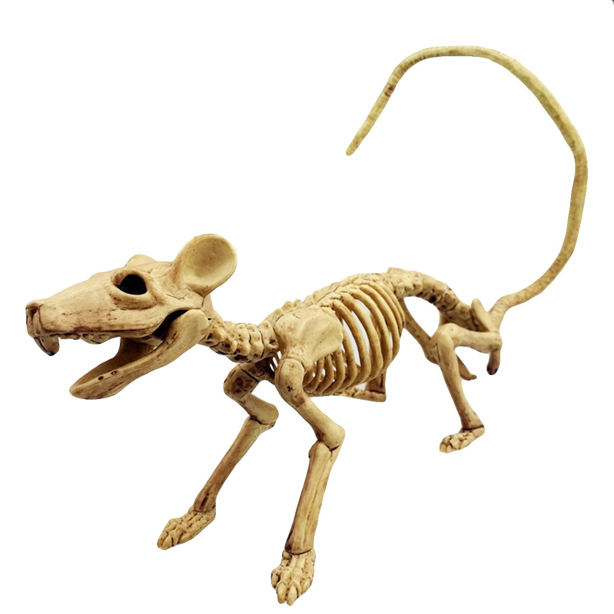 Halloween skorpion spindel mus skelett halloween skräck djur dekoration rekvisita halloween dekoration skelett fest dekoration: Mus